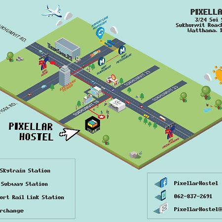 Pixellar Hostel 曼谷 外观 照片